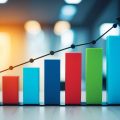 A bar graph and line chart display content performance metrics