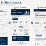 A central real estate market insight graphic reimagined as a cohesive digital ecosystem.